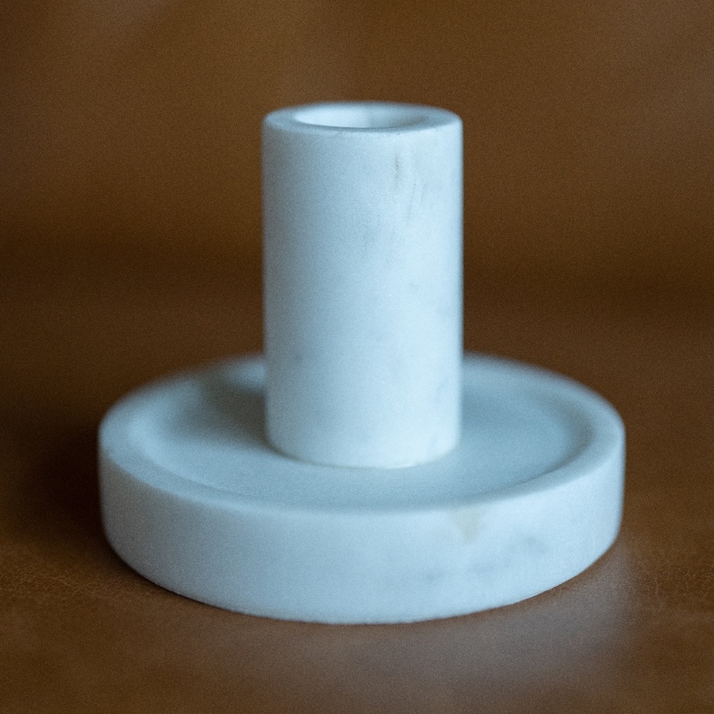 Marble Candlestick Holder